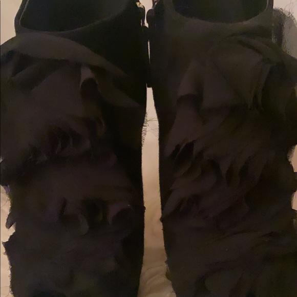 Authentic Giuseppe Zanotti black suede peep toe pumps great condition - Picture 3 of 5